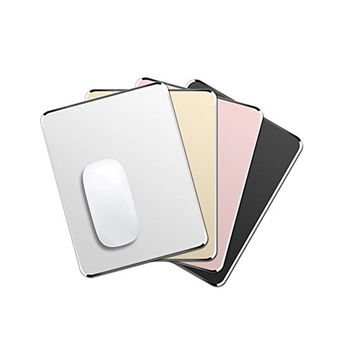 Metal Mouse Pad Ultra Thin Aluminum Mouse Mat Dual-Use Waterproof Fast and Accurate Control for Gaming and Office(Small Gold 9.05X7.08 inch) by VAYDEER - Image 6