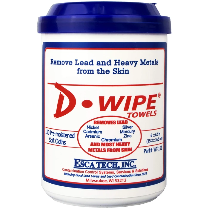 D-Lead D-Wipe Disposable Towels - 150 towels Per Container, WT-151 by ESCA Tech - Used - Like New condition - US$19.49