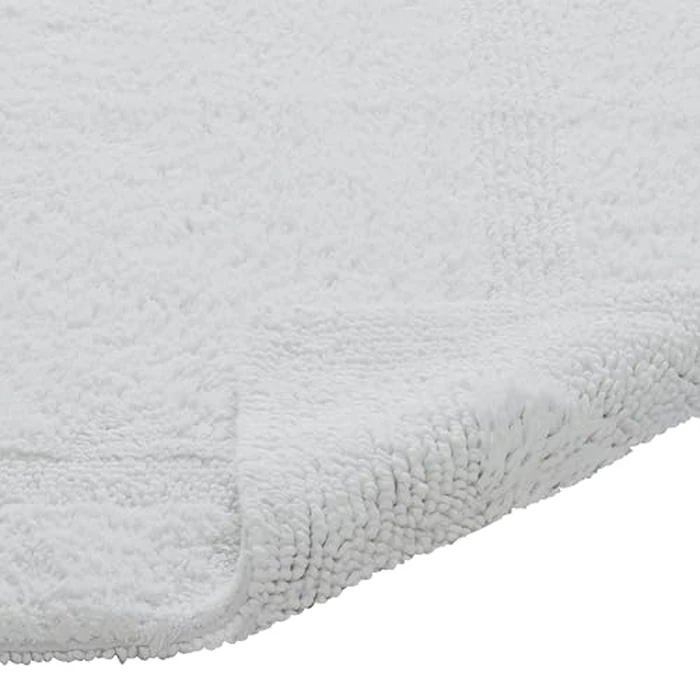 Better Trends Toilet Rugs U Shaped, Premium 100% Cotton, Extra Soft 20" x 20" Mat for Bath Room, Water Absorbent, Reversible Machine Washable, Contour Oeko-Tex Certified White Lux Collection by Better Trends - Image 3