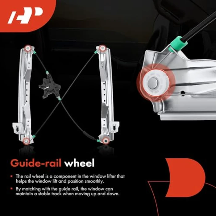 A-Premium Power Electric Window Regulator with Motor Compatible with Dodge Grand Caravan 2008-2020 Chrysler Town & Country Ram C/V Front Left Driver Side by A-premium - Image 6