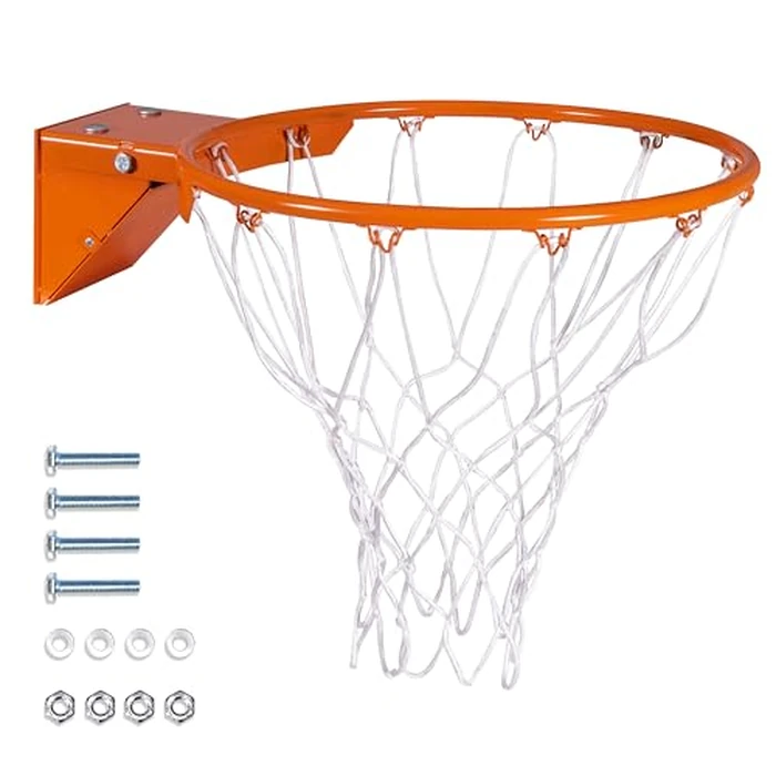 GoSports Universal Regulation 18" Steel Basketball Rim - Choose from Fixed or Breakaway - Use for Replacement or Garage Mount by GoSports - Used - Very Good condition