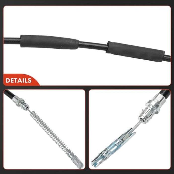 A-Premium Rear Driver Side Parking Brake Cable Assembly Compatible with Chevrolet and GMC Models: Blazer 2000-2005, Jimmy 2000-2004 - Replace# 15769541 by A-premium - Image 7