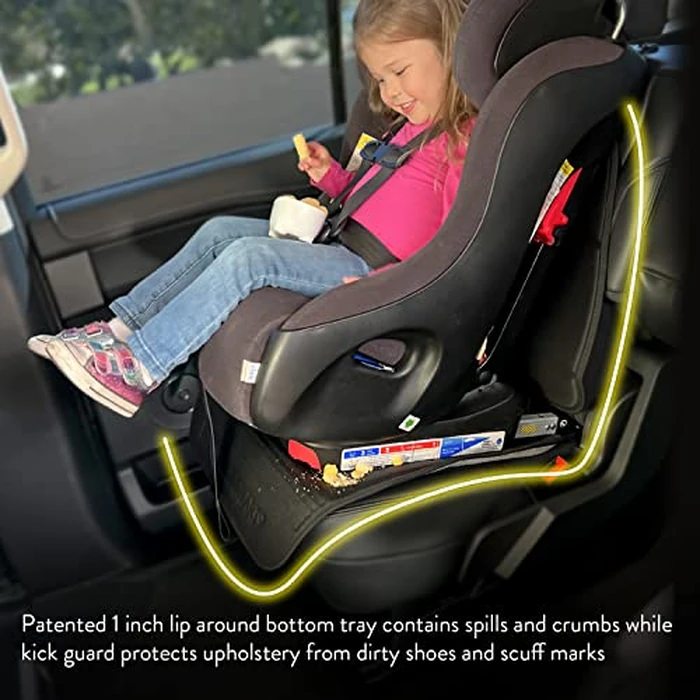 Prince Lionheart Car Seat Protector, The Only 2 Stage Seatsaver Designed with Thick Padding, Nonabsorbent, Waterproof, PVC Foam Material. Compatible With all Baby and Toddler Car Seats(Black) by Prince Lionheart - Image 6