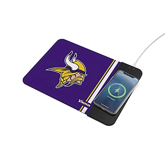 SOAR NFL Wireless Charging Mouse Pad, Minnesota Vikings by SOAR - Image 1