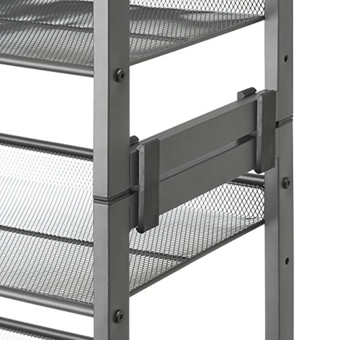 Whitmor Steel Mesh 3-Tier Shoe Rack, Gunmetal Gray by WHITMOR - Image 5
