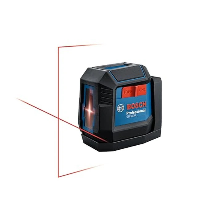 BOSCH GLL50-20 50 Ft Self-Leveling Cross-Line Laser, Includes Integrated Magnetic Mount & 2 AA Batteries by Bosch - Image 1