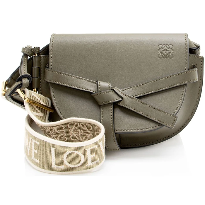 Loewe Calfskin Jacquard Gate Mini Crossbody - Calfskin - Green by Loewe - Refurbished - Excellent condition