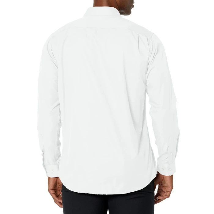 a.x.n.y Slim Fit Solid Cotton Dress Shirt White by AXNY - Image 2