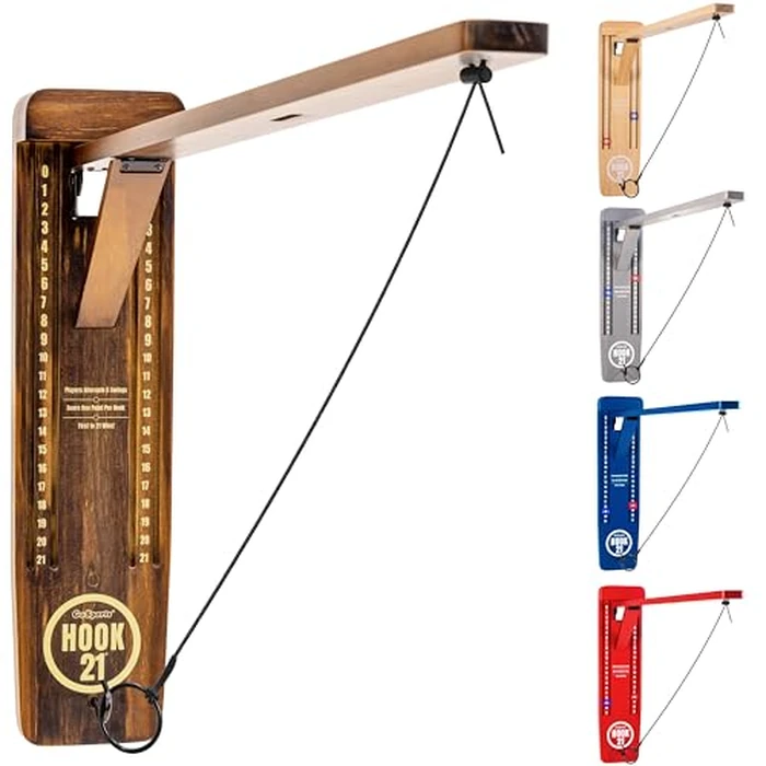 GoSports Hook 21 Wall Mount Ring Swing Game - Play Indoors or Outdoors with Foldable Arm by GoSports - Image 1