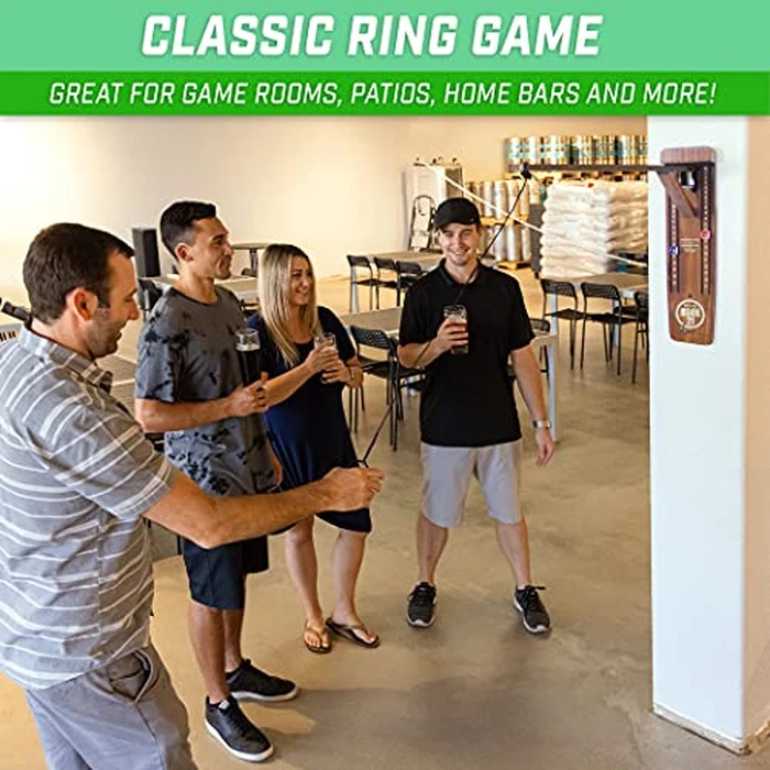 GoSports Hook 21 Wall Mount Ring Swing Game - Play Indoors or Outdoors with Foldable Arm by GoSports - Image 2