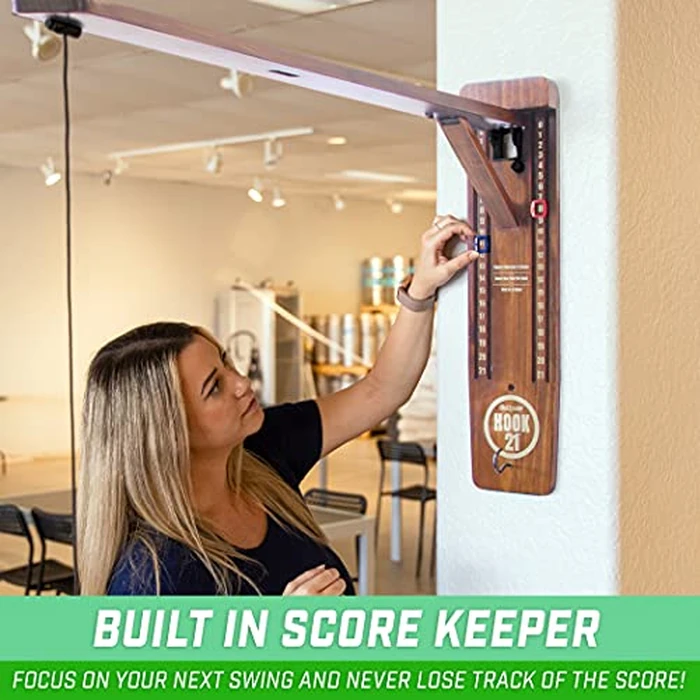 GoSports Hook 21 Wall Mount Ring Swing Game - Play Indoors or Outdoors with Foldable Arm by GoSports - Image 5