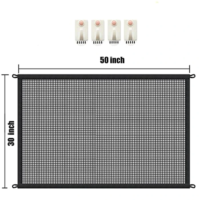 Dog Gate for Stairs Pet Gates for The House: Mesh Dogs Screen Gate for Doorways Stairways Indoor Safety 30 inches Tall, 50 inch Wide by Cupount - Image 5