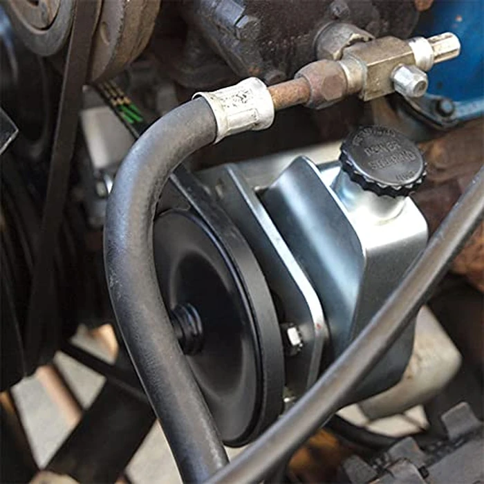 PTNHZ Saginaw Power Steering Pump P Series 5/8" Keyway Pulley Shaft Chrome Street/Hot Rod Reservoir Gearbox Relacement For 66-74 GM Chevy Chevrolet by PTNHZ - Image 7