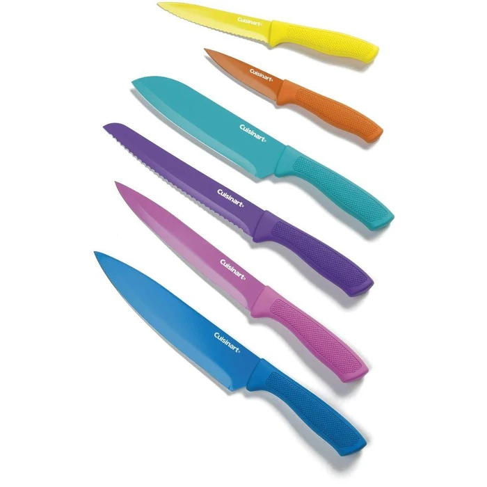 Cuisinart C55-12PCGW Advantage Ceramic Coated Knife Set 12-Piece - Multicolor by Cuisinart - Image 2