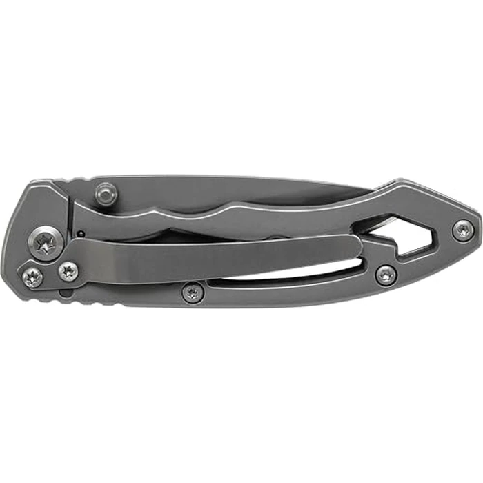 Smith & Wesson CK400 5.4in High Carbon S.S. Folding Knife with a 2.2in Drop Point Blade and Stainless Steel Handle for Outdoor, Tactical, Survival and EDC by Smith & Wesson - Image 2