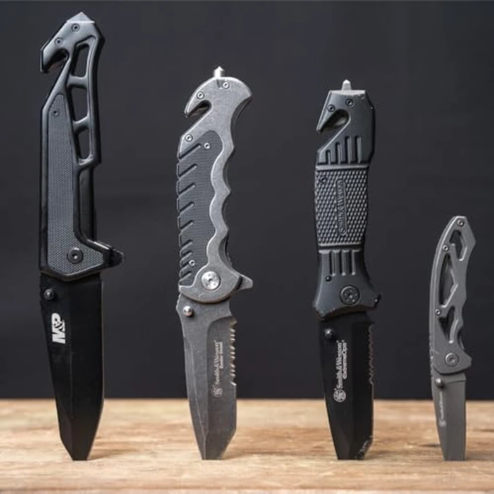 Smith & Wesson CK400 5.4in High Carbon S.S. Folding Knife with a 2.2in Drop Point Blade and Stainless Steel Handle for Outdoor, Tactical, Survival and EDC by Smith & Wesson - Image 3