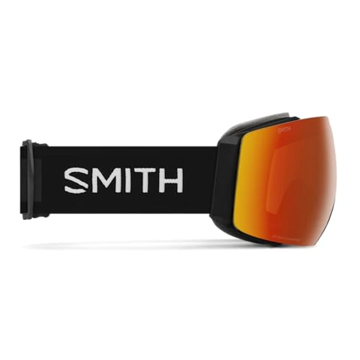 SMITH I/O MAG Goggles with ChromaPop Lens - Performance Snowsports Goggles with Easy Lens Change Technology for Skiing & Snowboarding - for Men & Women - Black + Everyday Red Mirror by SMITH - Image 9