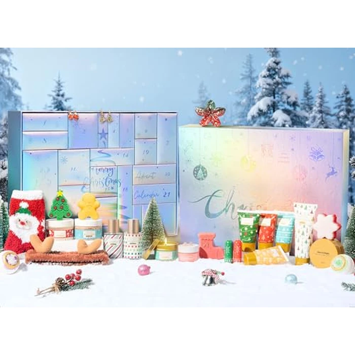 Spa Gifts for Women Bath Gift Set, 24 Pc Vanilla Coconut Luxury Bath Sets, Relaxing Spa Care Package Self Care Box Thank You Christmas Gifts for Women Mom Teen Girl Sister Friend Her Wife Girlfriend by Partylamb - Used - Like New condition - US$14.54