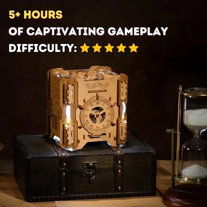 Puzzle Potato Tesla Box - Electronic Puzzle Box - Escape Room Game in a Box - Brain Teaser - 3D Wooden Puzzle for Adults - Money Puzzle Box for Cash Gift - Birthday GiftBox MoneyBox by PUZZLE POTATO - Image 4