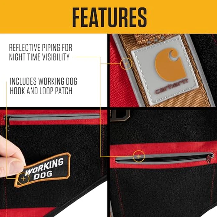 Carhartt Nylon Ripstop Service Dog Harness, Durable & Comfortable Water Repellent Service Dog Vest, Large by Carhartt - Image 3