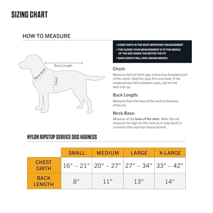 Carhartt Nylon Ripstop Service Dog Harness, Durable & Comfortable Water Repellent Service Dog Vest, Large by Carhartt - Image 5