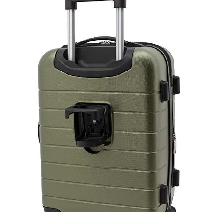 Wrangler Smart Luggage Set with Cup Holder and USB Port, Olive Green, 20-Inch Carry-On, Smart Luggage Set with Cup Holder and USB Port by Wrangler - Image 7