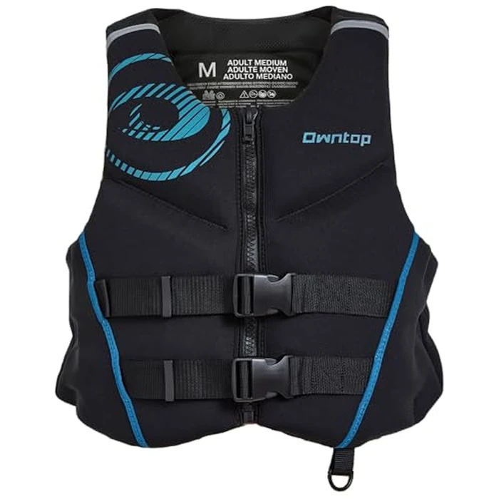 Owntop Neoprene Swim Vest Adult, Kayak Vest for Men Women, Swimming Jacket with Reflective Strips Water Sport Jackets for Canoeing, Kayaking, Paddleboarding (Blue, M) by Owntop - Used - Very Good condition
