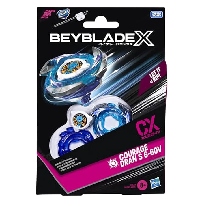 Bey Blade X Courage Dran S 6-60V CX Starter Pack Set, Attack Type Top and Launcher; Authentic Takara Tomy Battle Tops Games, Toys for Boys and Girls 8+ by Beyblade - Image 3