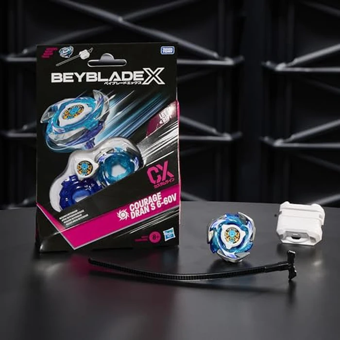 Bey Blade X Courage Dran S 6-60V CX Starter Pack Set, Attack Type Top and Launcher; Authentic Takara Tomy Battle Tops Games, Toys for Boys and Girls 8+ by Beyblade - Image 6