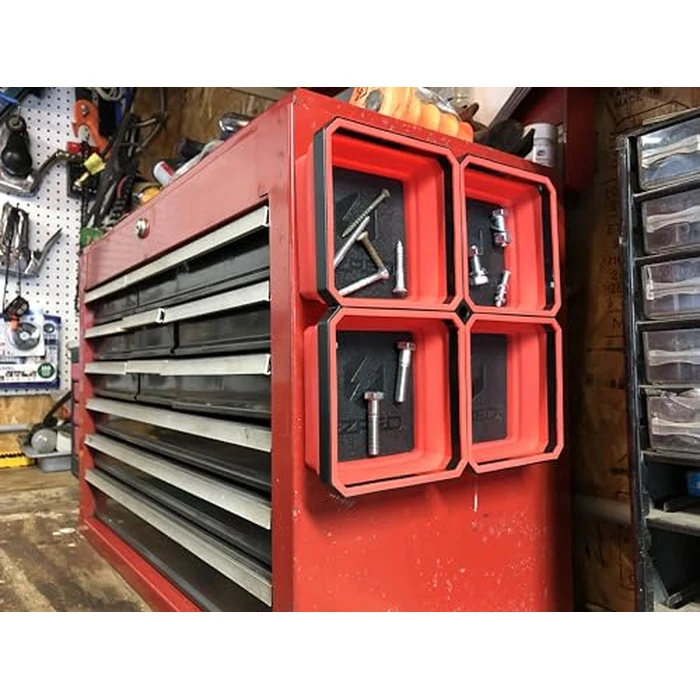 E-Z Red RD Expandable Organization EZTRAY-Q Made from Strong and Flexible Silicone Body and Magnetic ABS Plate Parts Tray by EZRED - Image 2