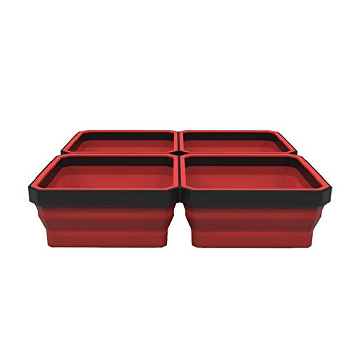 E-Z Red RD Expandable Organization EZTRAY-Q Made from Strong and Flexible Silicone Body and Magnetic ABS Plate Parts Tray by EZRED - Image 3
