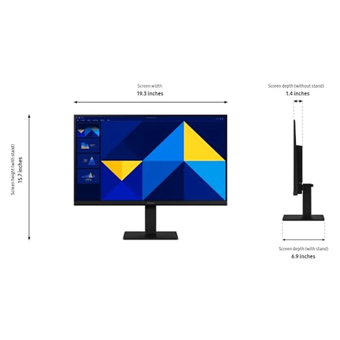 Samsung 22" (S30GD) Essential Monitor with IPS Panel and Tilt Only Stand, 100Hz Refresh Rate, Ergonomic Design, Advanced Eye Care, Game Mode, LS22D304GANXZA by Samsung - Image 7