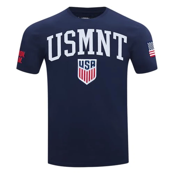 Pro Standard Mens USMNT US Soccer Classic Chenille S/S TEE Midnight Navy S by Pro Standard - Image 1