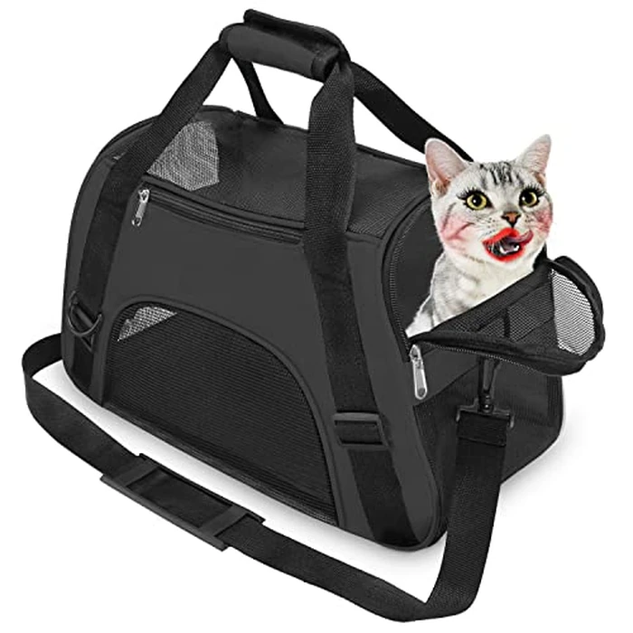 YLONG Cat Carrier Airline Approved Pet Carrier,Soft-Sided Pet Travel Carrier for Cats Dogs Puppy Comfort Portable Foldable Pet Bag,Airline Approved by YLONG - Used - Like New condition - US$16.13
