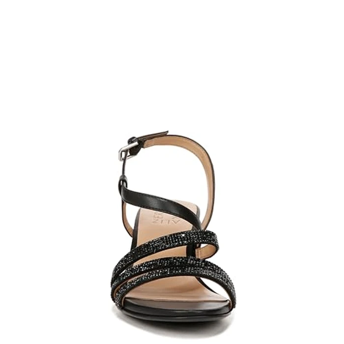 Naturalizer Women's Formal Heeled Sandal, Black Sparkle, 11 by Naturalizer - Image 2
