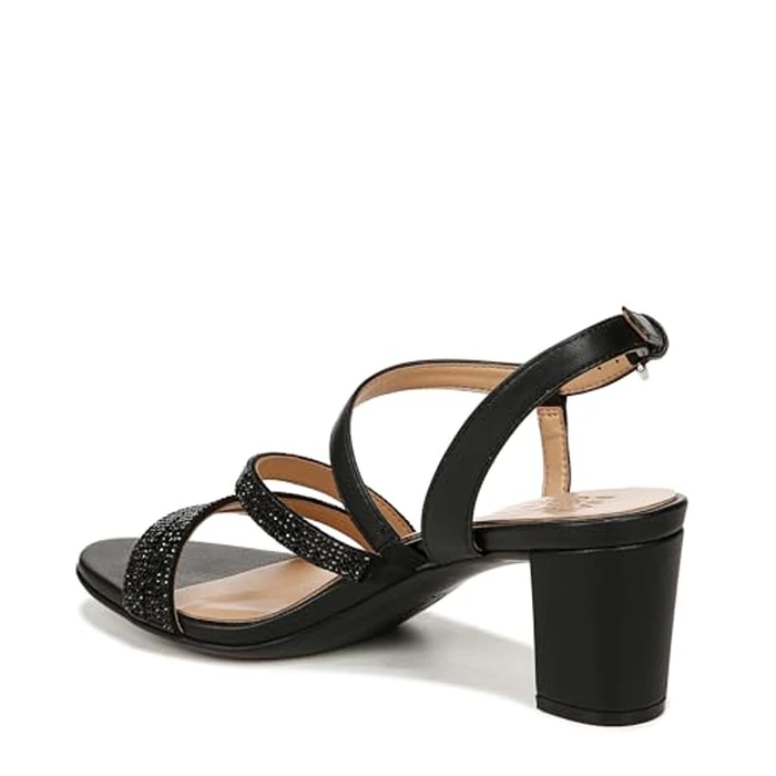 Naturalizer Women's Formal Heeled Sandal, Black Sparkle, 11 by Naturalizer - Image 8