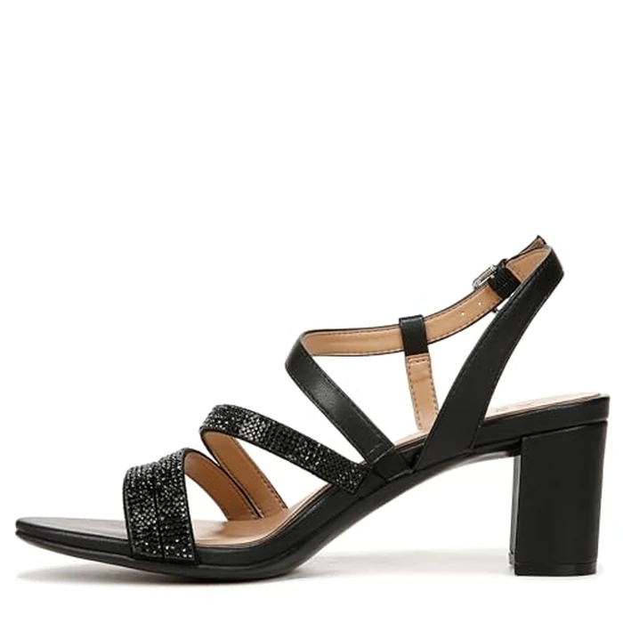 Naturalizer Women's Formal Heeled Sandal, Black Sparkle, 11 by Naturalizer - Image 9