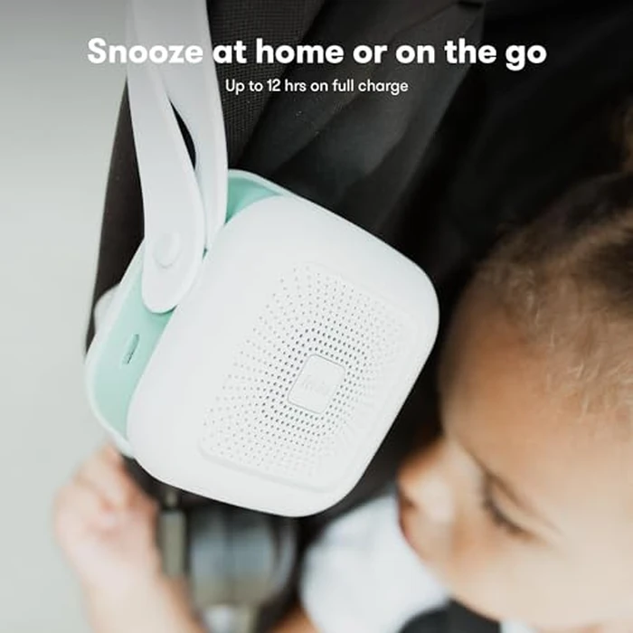 Frida Baby 2-in-1 Portable Sound Machine for Baby + Nightlight | White Noise Sound Machine for Baby with 5 Soothing Sounds & 3 Nightlight Modes | Travel Sound Machine Attaches to Strollers, Car Seats by Frida Baby - Image 7