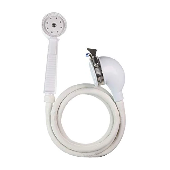 Danco 10086 VersaSpray Portable Hand Held Shower Head Sprayer Fits Bathtubs Without Diverter, 1 Pack, White by Danco - Image 1