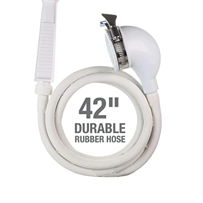 Danco 10086 VersaSpray Portable Hand Held Shower Head Sprayer Fits Bathtubs Without Diverter, 1 Pack, White by Danco - Image 3