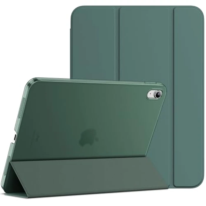 JETech Case for iPad (A16) 11th Generation 11 Inch 2025 / iPad 10th Generation 10.9 Inch 2022, Slim Smart Cover with Hard PC Translucent Back, Supports Touch ID, Auto Wake/Sleep (Misty Blue) by JETech - Used - Acceptable condition - CA$6.75