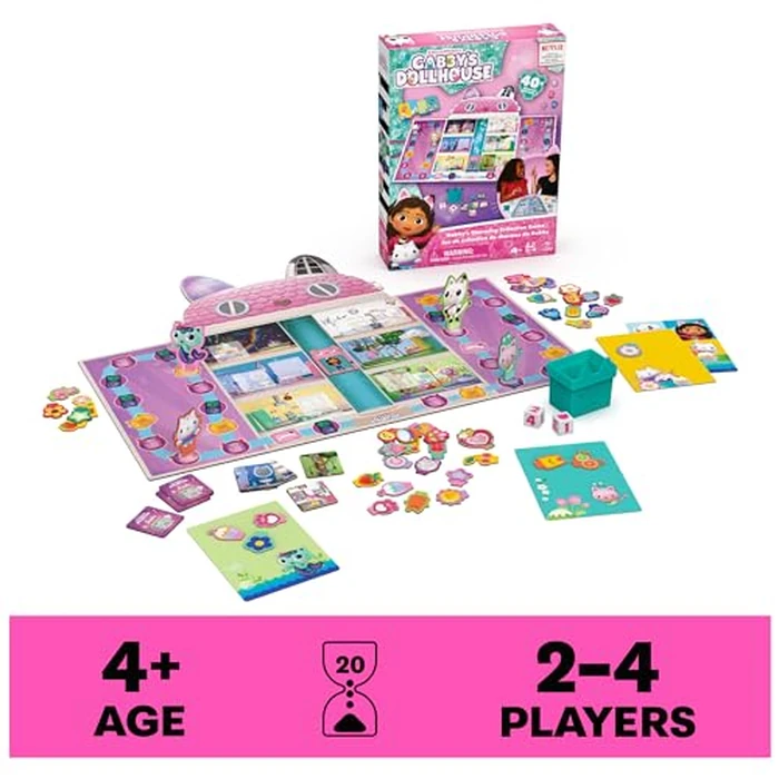Spin Master Games, Gabby’s Dollhouse, Charming Collection Board Game for Kids & Family, 2-4 Players, for Ages 4 & Up by Spin Master Games - Image 2