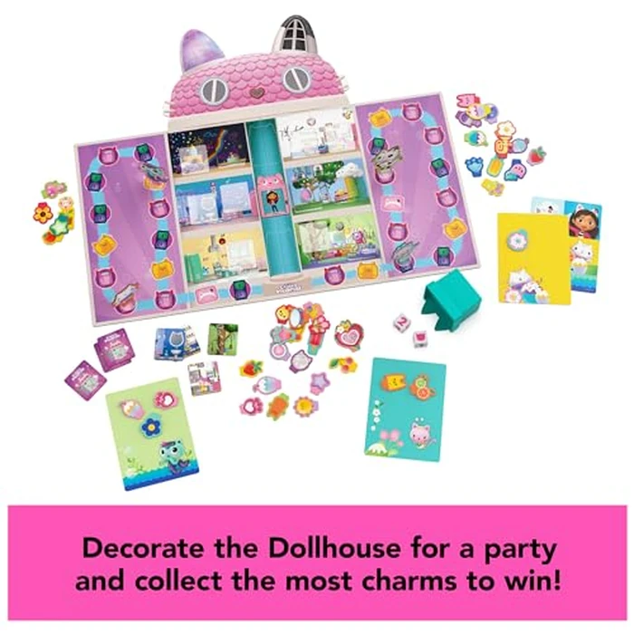 Spin Master Games, Gabby’s Dollhouse, Charming Collection Board Game for Kids & Family, 2-4 Players, for Ages 4 & Up by Spin Master Games - Image 3