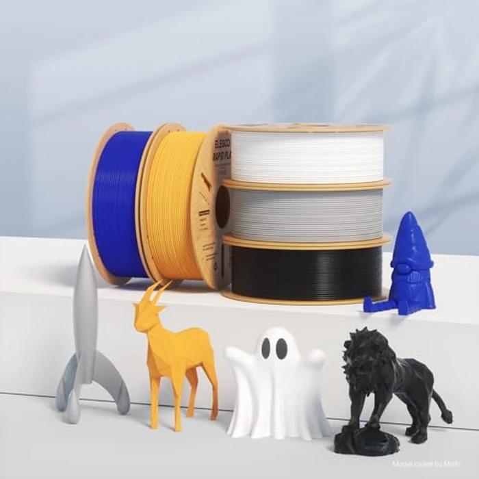 ELEGOO Rapid PLA Plus Filament 1.75mm Black & White 2KG PLA+ 3D Printer Filament Max 600 mm/s High Speed Printing, Toughness, Highly Fluid Printing, Dimensional Accuracy +/- 0.02 mm by ELEGOO - Image 7
