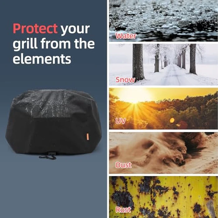 Waterproof Cover for Ninja Woodfire Pro Premium XL Outdoor Grill, Outdoor Grill Accessories for Ninja Wood Fire Smoker Air Fryer OG900/800 Series, Windproof with Drawstring Closure (Cover Only) by TRAVELIT - Image 6