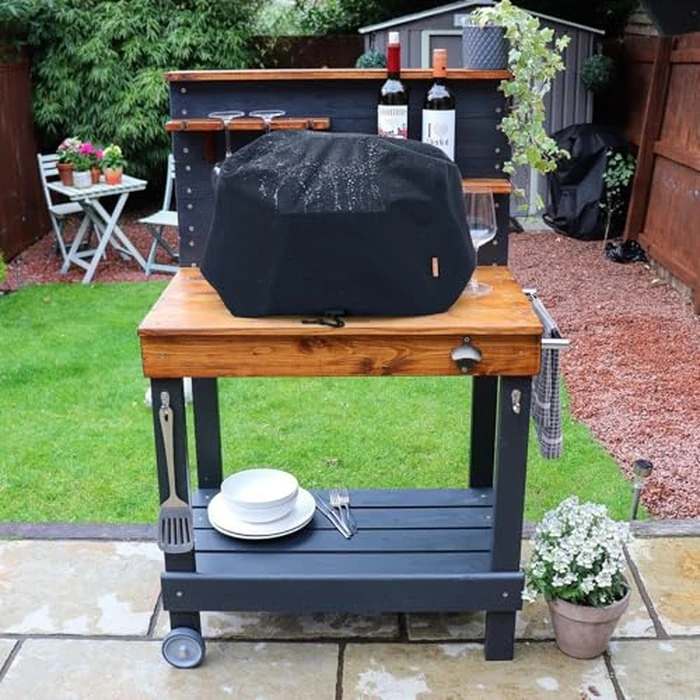 Waterproof Cover for Ninja Woodfire Pro Premium XL Outdoor Grill, Outdoor Grill Accessories for Ninja Wood Fire Smoker Air Fryer OG900/800 Series, Windproof with Drawstring Closure (Cover Only) by TRAVELIT - Image 7