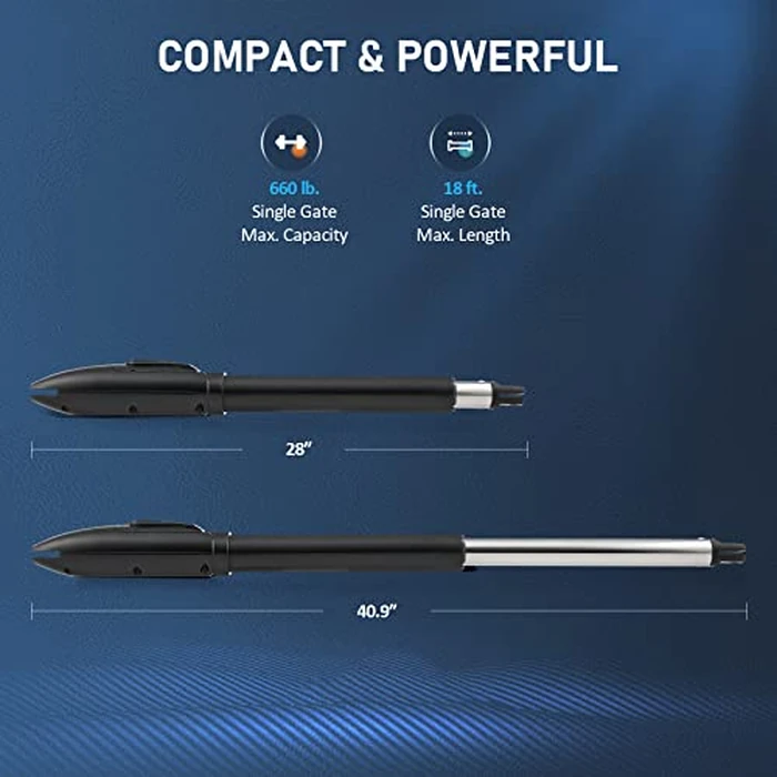 CO-Z Automatic Dual Swing Gate Opener Kit, Electric Gate Opener for Doors up to 660lb*2 18ft, Driveway Home Garden Gate System for Double Swing Gates, Dual Gate Complete Kit with Remote Control by CO-Z - Image 8