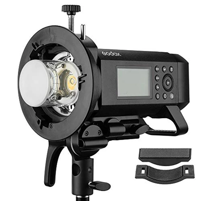 Godox S2 Speedlite Bracket for Godox AD200Pro, AD200, AD400Pro, for V1 Round Head Speedlite, V860II / TT685 / TT350 Series, S-Type Bracket Updated Version Bowens Mount Holder by GODOX - Image 4