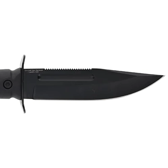 Smith & Wesson M&P Special Ops High Carbon S.S. Full Tang Fixed Blade Survival Knife with Clip Point, Rubberized Handle,Black by Smith & Wesson - Image 3