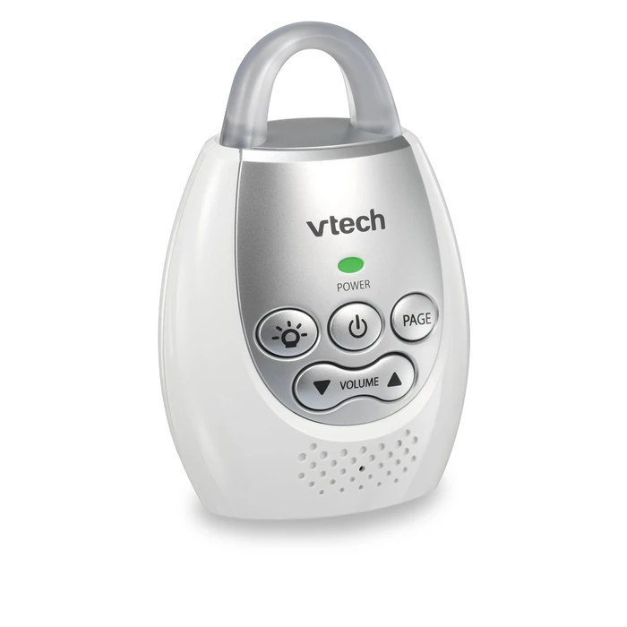 VTech Communications DM221 Audio Baby Monitor with up to 1,000 ft of Range, Vibrating Sound-Alert, Talk Back Intercom & Night Light Loop, White/Silver by VTech - Image 9